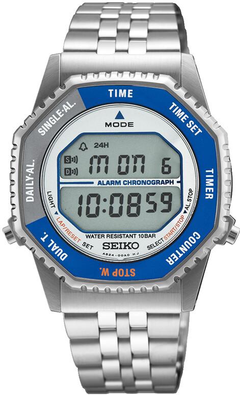 Seiko Digital Alarm Chronograph SMGG21P1 Digitaluhr für Herren Mit Alarm