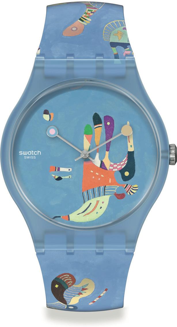 Swatch Blue sky, by Vassily Kandinsky, the watch SUOZ342 Armbanduhr