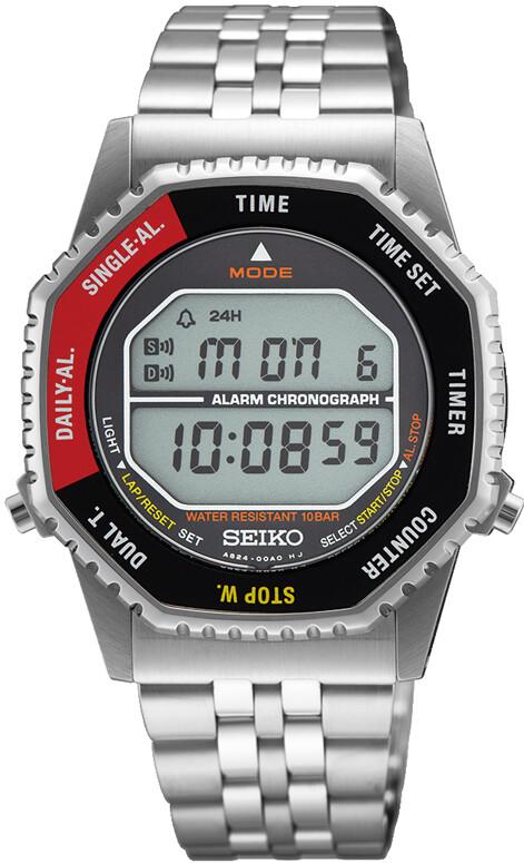 Seiko Digital Alarm Chronograph SMGG19P1 Digitaluhr für Herren Mit Alarm